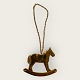 Georg Jensen, 
Jule ornament, 
1996, Forgyldt 
gyngehest 
*Perfekt stand*