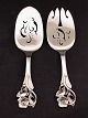 Art Deco fiske 
serverings sæt 
L. 23 cm. 
tretårnet sølv 
år 1947 emne 
nr. 560522