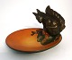 Ibsen. Ceramics. Bowl with squirrel. Diameter 14 cm