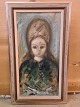 Pigen i Blåt, 
maleri fra 
1960erne.
Højde 98cm 
Bredde 58cm