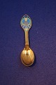 Michelsen 
Christmas 
spoons & forks 
of Danish gilt 
sterling 
silver.  
Anton 
Michelsen small 
...