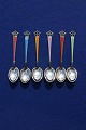 Set of 5 mocha 
spoons of 
sterling silver 
925 with 
enamel. All in 
a very fine 
condition.
Mocha ...