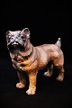 19th century 
painted 
terracotta 
figure of a pug 
dog with glass 
eyes 
and fine 
patina. H: ...