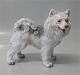 Dahl Jensen. 
1082 Grønlandsk 
hund 
Samoyedehund 
(DJ) 18 cm 
Mærket med 
kongelig krone 
og DJ ...