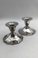 Cohr Silver 
Candlesticks 
(2) Measures 
Diam 11 cm (4.3 
inch) H 8 cm 
(3.14 inch)