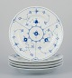 Bing & Grøndahl 
Blue Fluted. A 
set of five 
dinner plates 
in porcelain.
Model: 25
Approximately 
...