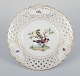Meissen, 
Tyskland.  
Gennembrudt 
porcelænstallerken.
 ...