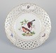 Meissen, 
Tyskland.  
Gennembrudt 
porcelænstallerken.
 ...