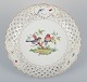 Meissen, 
Germany. Large 
open lace 
porcelain bowl. 
...