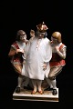 Royal 
Copenhagen 
porcelæns figur 
af " Kejsernes 
nye klæder " i 
overglasur fra 
H. C. Andersens 
...