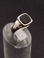 Sterling slv ring  med onyx