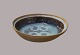 Large dish
Private studio
Glazed stoneware in blue nuances
L: 31 cm, B. 30 cm, H: 8 cm
Good condition 
Helle Allpass (1932-2000), Signed 1968
