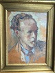 Emiel Hansen 
(1878-1952):
Portræt af 
herre.
Olie på plade.
Sign.: Emiel 
Hansen.
Indrammet i 
...