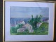 Leif Ewens 
(1914-2001):
Sydlandsk 
landskab, 
antagelig 
Marokko.
Akvarel på 
papir.
Sign.: Leif 
...