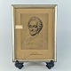 Portræt af Johann Wolfgang Von Goethe.Forfatter 1749-1832.Højde 15,5 cmBredde 12Dybde 2 cm