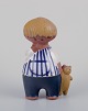 Lisa Larson for 
Gustavsberg. 
Sjælden figur 
af glaseret 
keramik 
"Malin". 
1970erne.
I perfekt ...