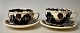 Herman A. 
Kähler, two 
teacups, 1930s, 
Næstved, 
Denmark.