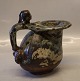 20147 Kgl. Vase 
19 x 18 cm, 
Bode Willumsen, 
sept. 1927 sung 
glasur Royal 
Copenhagen 
stentøj I ...