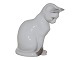 Royal Copenhagen figur, hvid kat.Dekorationsnummer 499.3. sortering.Højde 10,0 ...