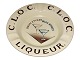 Aluminia ashtray
C.L.O.C. LIGUEUR  Brun Etiket - Blaa Etiket from 
around 1934