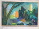 Jørgen Frost 
(født 1951):
Moderne 
landskab.
Olie på 
lærred.
Sign.: 
usigneret
Bagpå label - 
...
