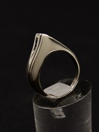 Sterling slv ring  med 3 sm stene