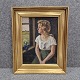 Maleri af en 
pige siddende 
ved et vindue
Kunstner 
Christian 
Aigens (1870 - 
1940)
Signeret ...