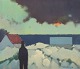 Knud Horup 
(1926-1973), 
Danish artist, 
oil on canvas. 
...