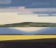Knud Horup (1926-1973), dansk kunstner, olie på lærred. Landskab.