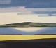 Knud Horup (1926-1973), Danish artist, oil on canvas. Landscape.