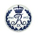 Royal 
Copenhagen 
mindeplatte, 
Kong Frederik 
den 9. 
regeringsperiode 
1947-1972. 
Monogram FR IX. 
...