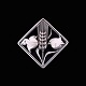Georg Jensen. 
Broche i 
sterling sølv 
#250 - Arno 
Malinowski.
Tegnet af Arno 
Malinowski 1899 
- ...