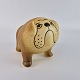 Keramikfigur af en hånddekoreret Bulldog. Figuren er fra serien Kennel, designet i ...