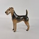 Kongelig 
håndmalet 
porcelænsfigur 
af en Airedale 
terrier. Nr. 
3139
Design Th. ...