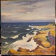 Charles Hansen: 
Motiv med havet 
set fra 
Christiansø. 
Malet i 1931 på 
plade af træ. I 
god stand. ...