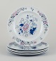 Copeland/Spode, 
England. 
Seks 
middagstallerkner 
i fajance. 
Dekoreret med 
blomster og ...