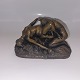 J. M. Lambeaux: 
Tung bronze 
patineret figur 
af to elskende 
kvinder. I god 
stand.  God 
stand uden ...