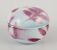 Suzanne Öhlén 
(b. 1953) for 
Rörstrand, 
Sweden.
Unique ceramic 
lidded jar 
decorated with 
leaf ...