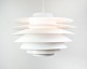 Oval loftlampe designet af den anerkendte Sven Middelboe og produceret af Thorn, bærer elegance ...
