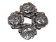 Peter Christian Jensen sølv, broche lavet af fire knapper.Stemplet "826S Chr. J". Peter ...