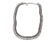 Moderne sølv halskæde fra ca. 1960 til 1970.Stemplet "830S HS ". Herman Siersbøl var ...