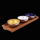A. Michelsen. 
Sterling Silver 
Bowls on Teak 
Board.
Three Sterling 
Silver Bowls 
with Enamel ...