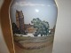 Kongelig #Vase med motiv af Landsby Kirke
Dek. nr. #2843A/#108