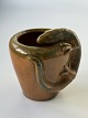 Miniature Art Nouveau vase with climbing lizards, 
10 cm high.