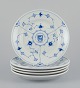 Bing & 
Grøndahl, 
Denmark.
A set of five 
small Blue 
Fluted lunch 
plates in 
hotel/restaurant 
...