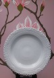 Royal Copenhagen White Full lace dinner plate.Dia.: 25cm. RC#1085...
