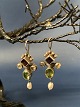 Silver Earrings 
in Silver From 
Jannie Bak
Garnet, 
peridot, 
citrine,
Stamped 925 p
Height 4.2 ...