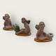 Bisquit 
porcelain 
angels with 
mini 
candlesticks, 
approx. 4cm 
high *Nice 
patinated 
condition*