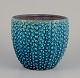 European studio 
ceramist.
Large ceramic 
flower pot 
holder.
Turquoise 
glaze.
Designed with 
...