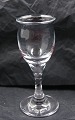 Ideelle clear glassware by Holmegaard, Denmark. Schnapps glasses 12.5cm